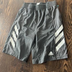 Gray Adidas gym shorts